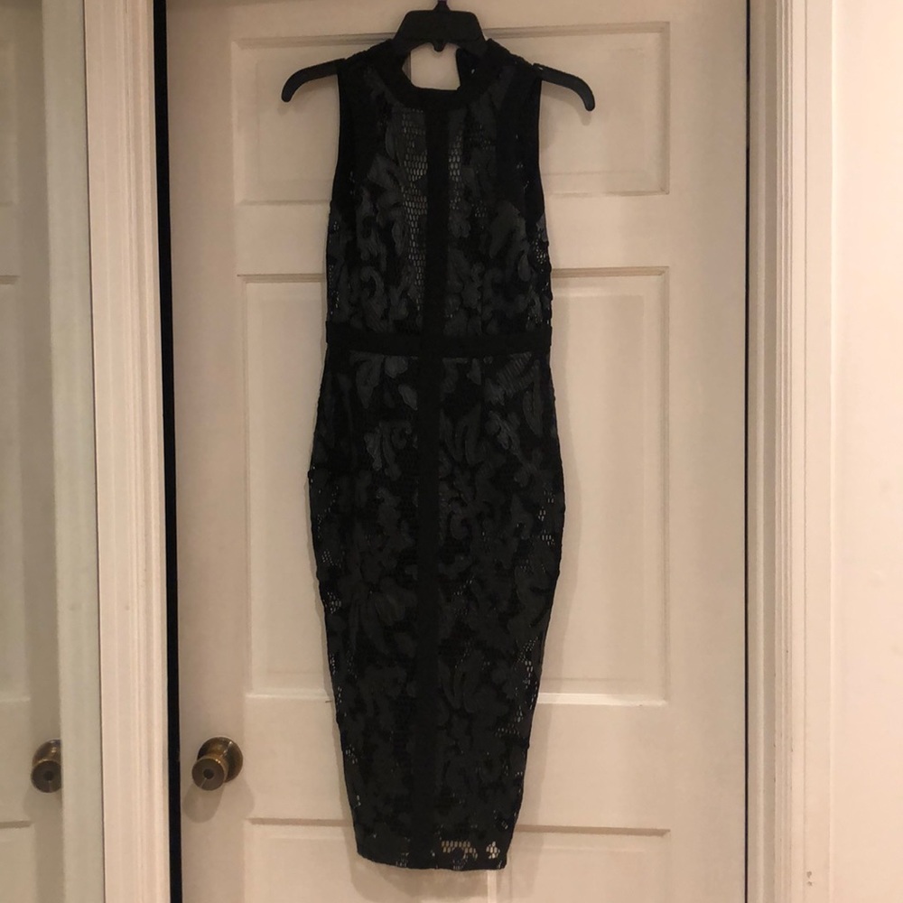 Misguided black cocktail dress size 4